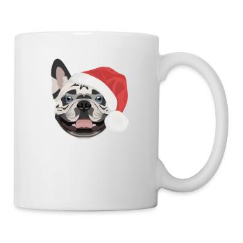 Français Bulldog Joyeux Noël - Mug blanc - blanc - Droite