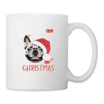 Français Bulldog Joyeux Noël - Mug blanc - blanc - Droite