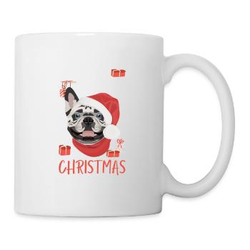 Français Bulldog Joyeux Noël - Mug blanc - blanc - Droite