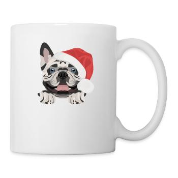 Français Bulldog Joyeux Noël - Mug blanc - blanc - Droite