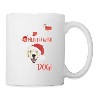 Golden Retriever vin chaud Noël - Mug blanc - blanc - Droite