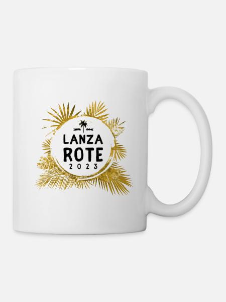 Lanzarote 2023 Bunt - Tasse - Weiß
