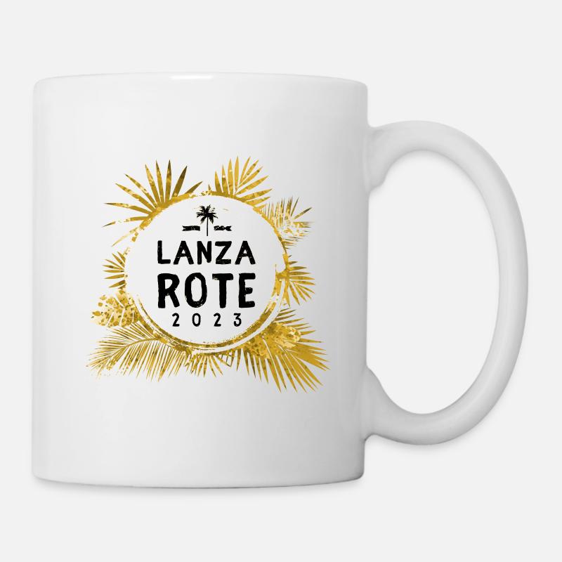 Lanzarote 2023 Bunt - Tasse - Weiß