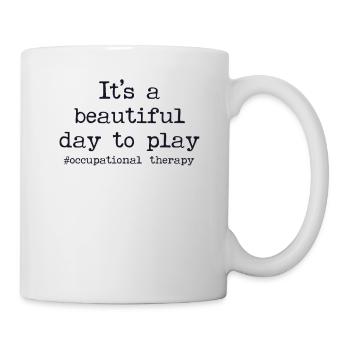 Motivierende Ergotherapie OT Schule - Tasse - Weiß - Rechts