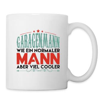 Valentines Garagenmann Mechaniker ! - Tasse - Weiß - Rechts