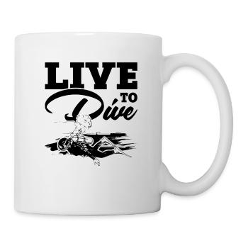 La vie pour plonger - Mug blanc - blanc - Droite