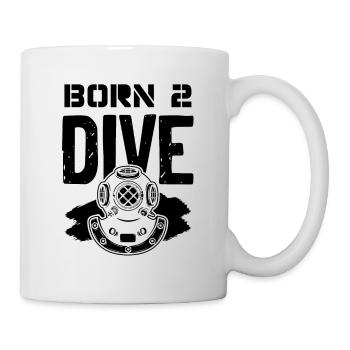 Né pour plonger - Mug blanc - blanc - Droite