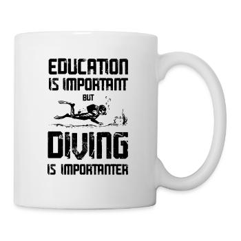 ausbildung tauchen - Tasse - Weiß - Rechts
