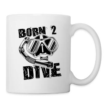 Born to dive - Mug - white - Right