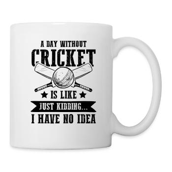cricket team - Tasse - Weiß - Rechts