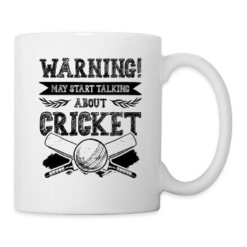 warnung cricket - Tasse - Weiß - Rechts