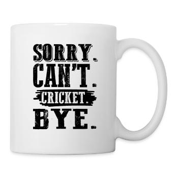 cricket sport - Tasse - Weiß - Rechts