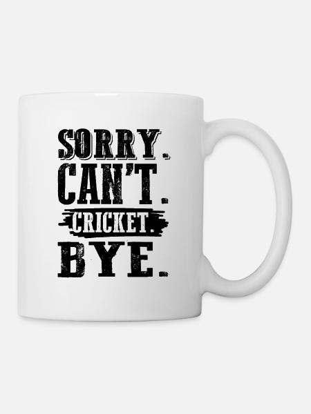 cricket sport - Tasse - Weiß