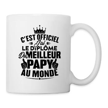 Meilleur papy au monde - Mug blanc - blanc - Droite