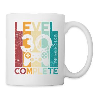 30 anniversaire Niveau 30 Cadeau complet de 30 ans - Mug blanc - blanc - Droite