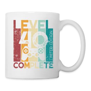 40 Birthday Level 40 Complete 40 Years Gift - Mug - white - Right