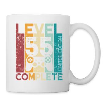 55 Birthday Level 55 Complete 55 Years Gift - Mug - white - Right