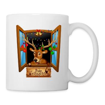 Christmas gift idea reindeer! Merry Christmas - Mug - white - Right