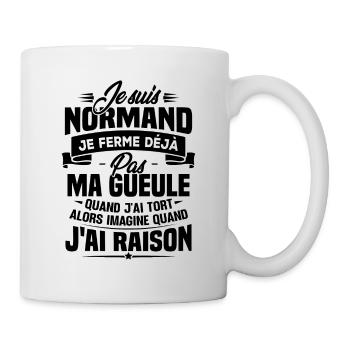Humour cadeau Je suis Normand - Mug blanc - blanc - Droite