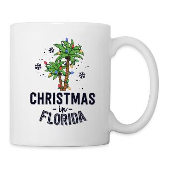Christmas In Florida Deck The Palm Trees Family - Mug - white - Right