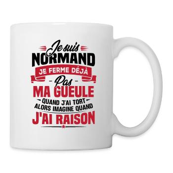 Humour cadeau Je suis Normand - Mug blanc - blanc - Droite