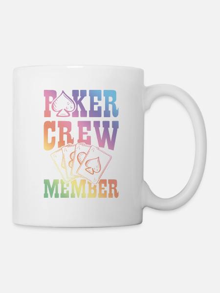 Poker Crew Member - Tasse - Weiß