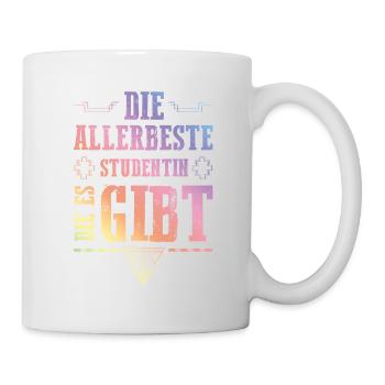 Allerbeste Studentin - Tasse - Weiß - Rechts