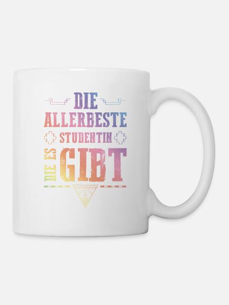 Allerbeste Studentin - Tasse - Weiß
