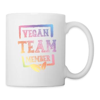 Membre de l’équipe végétalienne - Mug blanc - blanc - Droite