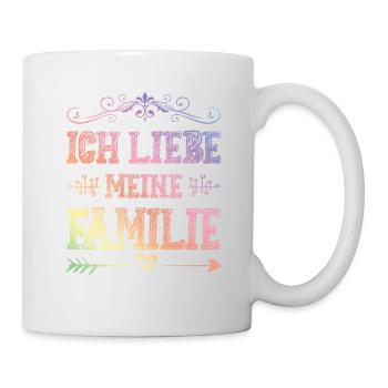 I Love my Family - Tasse - Weiß - Rechts