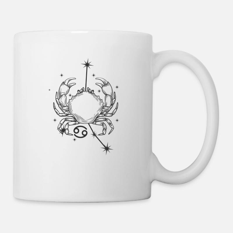 Krebs Sternzeichen Juni Juli - Tasse - Weiß