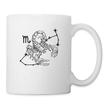 Signe du zodiaque Scorpion Octobre Novembre - Mug blanc - blanc - Droite