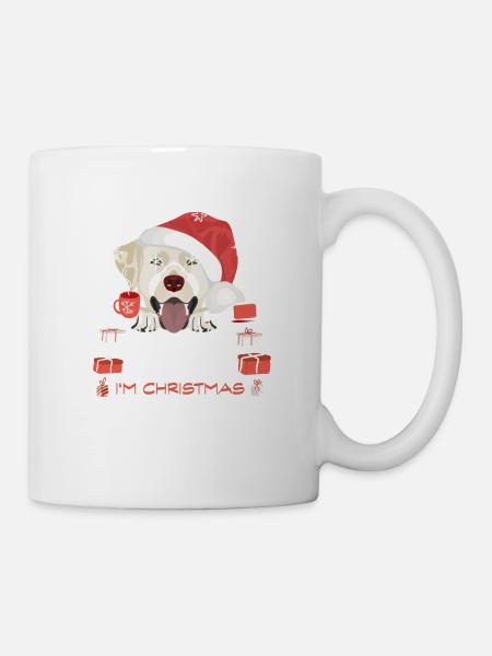 Labrador Weihnachtsmarkt - Tasse - Weiß