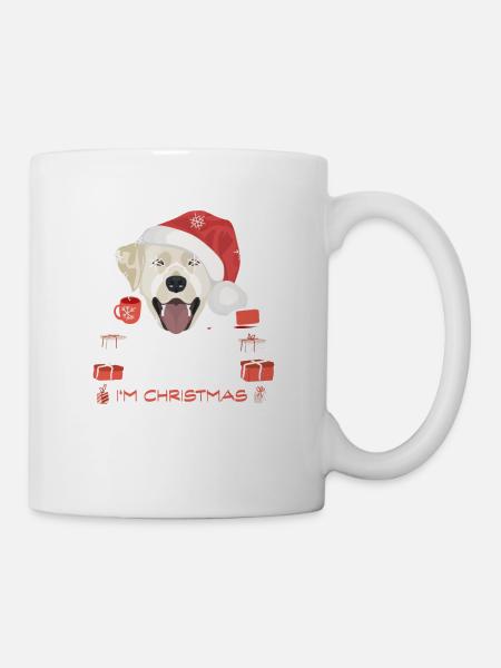 Labrador Weihnachtsmarkt - Tasse - Weiß