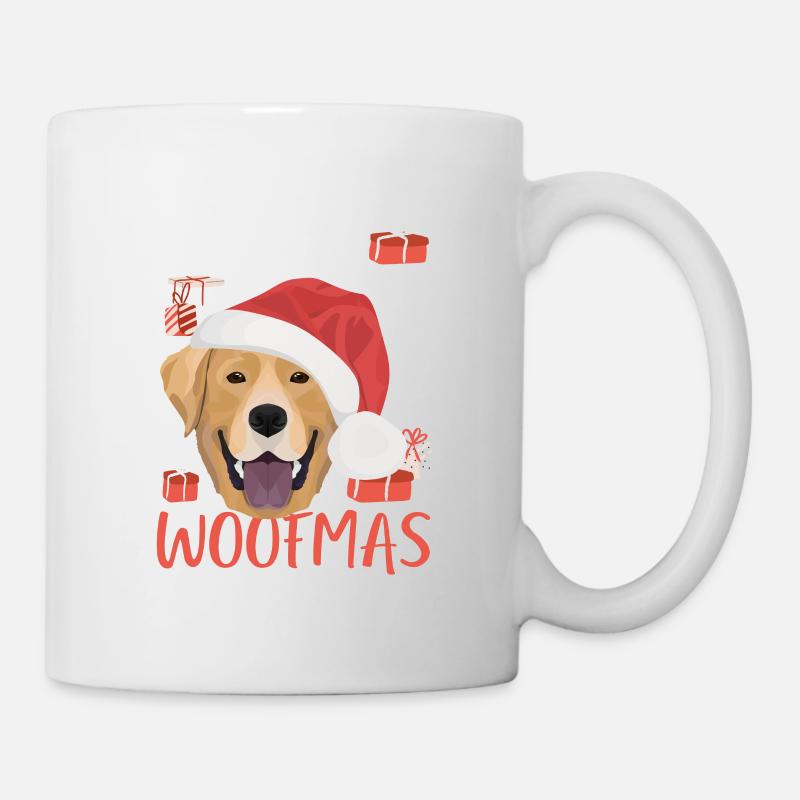 Labrador Frohe Weihnachten - Tasse - Weiß