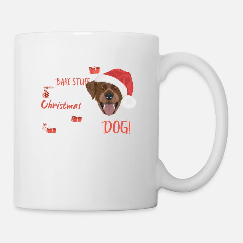 Labrador Frohe Weihnachten - Tasse - Weiß