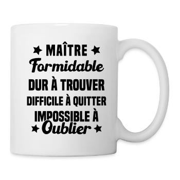 Maître Formidable Idée Cadeau Maître D'école - Mug blanc - blanc - Droite
