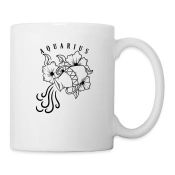 Wassermann Sternzeichen Januar Februar - Tasse - Weiß - Rechts