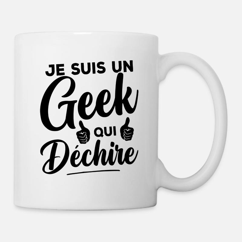 Je suis un geek qui déchire - Mug blanc - blanc
