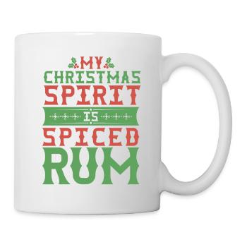 Christmas Spirit is Spiced Rum Funny Bar - Mug - white - Right