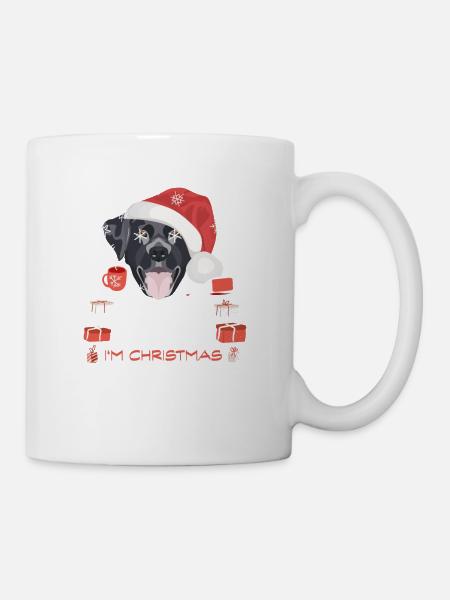 Labrador Weihnachtsmarkt - Tasse - Weiß
