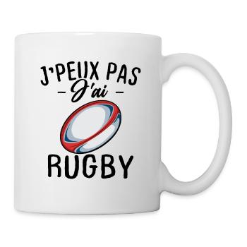 I can't I have rugby - Mug - white - Right