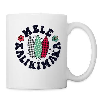 Mele Kalikimaka Christmas In Hawaii Hawaiian - Mug - white - Right