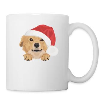 Nova Scotia Retriever Frohe Weihnachten - Tasse - Weiß - Rechts