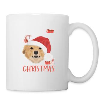 Nova Scotia Retriever Frohe Weihnachten - Tasse - Weiß - Rechts