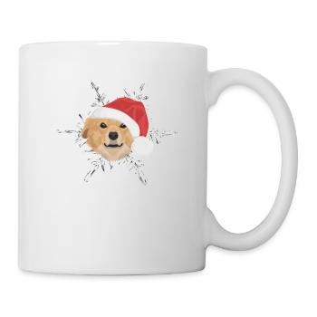 Retriever de la Nouvelle-Écosse Joyeux Noël - Mug blanc - blanc - Droite