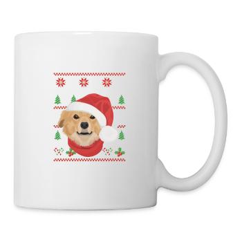 Retriever de la Nouvelle-Écosse Joyeux Noël - Mug blanc - blanc - Droite