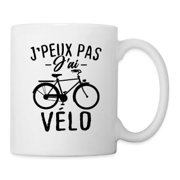 I can't I have bike - Mug - white - Right