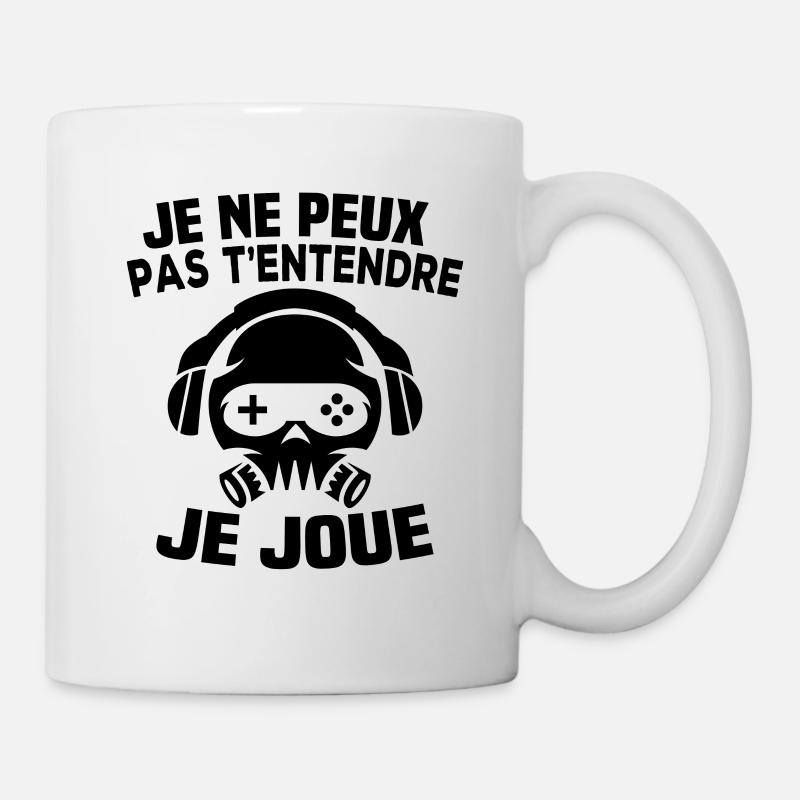 Je ne peux pas t'entendre, je joue - Mug blanc - blanc