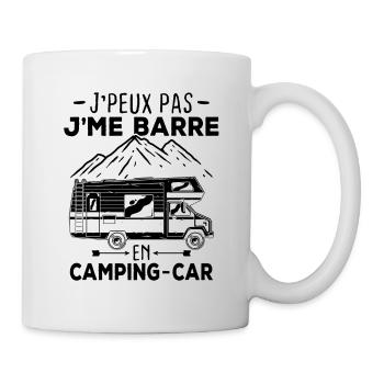 je m'en fous je me barre en camping car - Mug blanc - blanc - Droite